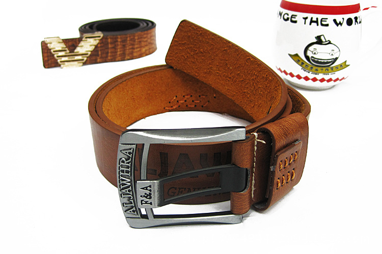 Casual Hot Sell New Threaded Men's Leather Belt Denim Casual Wear With The Best Choice Of Belt