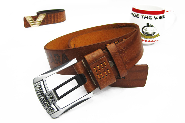 Casual Hot Sell New Threaded Men's Leather Belt Denim Casual Wear With The Best Choice Of Belt Specification drawing
