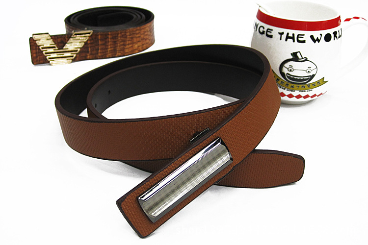 Korean Version Of The Trend Men's And Women's Belts Pu Leather Buckle Men's Belts With The Trend Of Fashion Good Baby details Picture