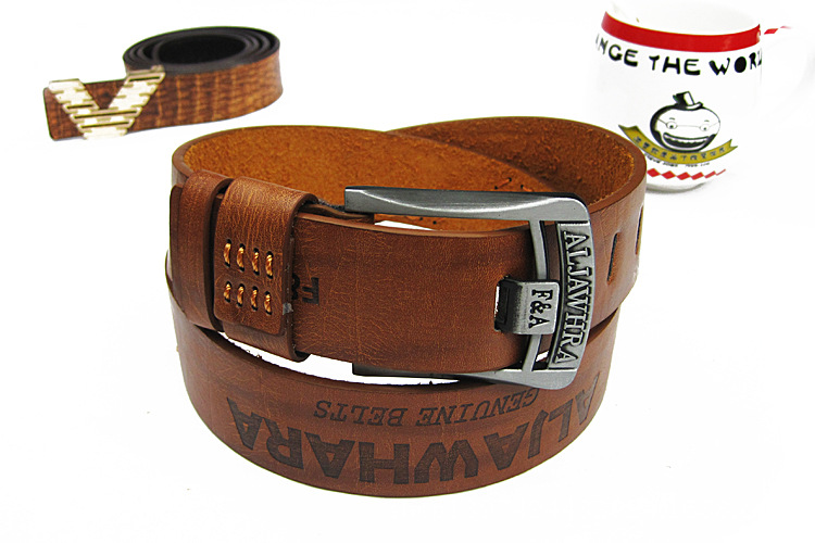Casual Hot Sell New Threaded Men's Leather Belt Denim Casual Wear With The Best Choice Of Belt details Picture