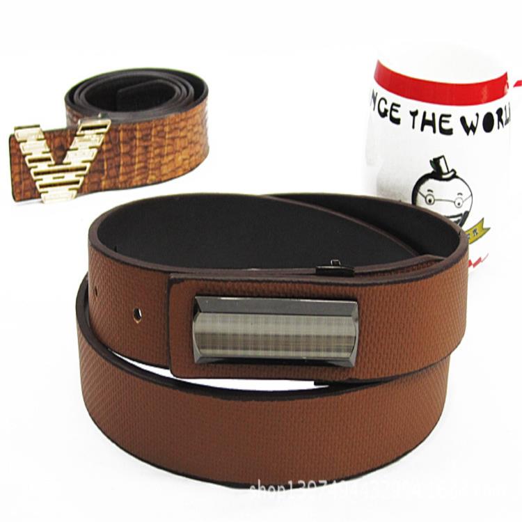 Korean Version Of The Trend Men's And Women's Belts Pu Leather Buckle Men's Belts With The Trend Of Fashion Good Baby
