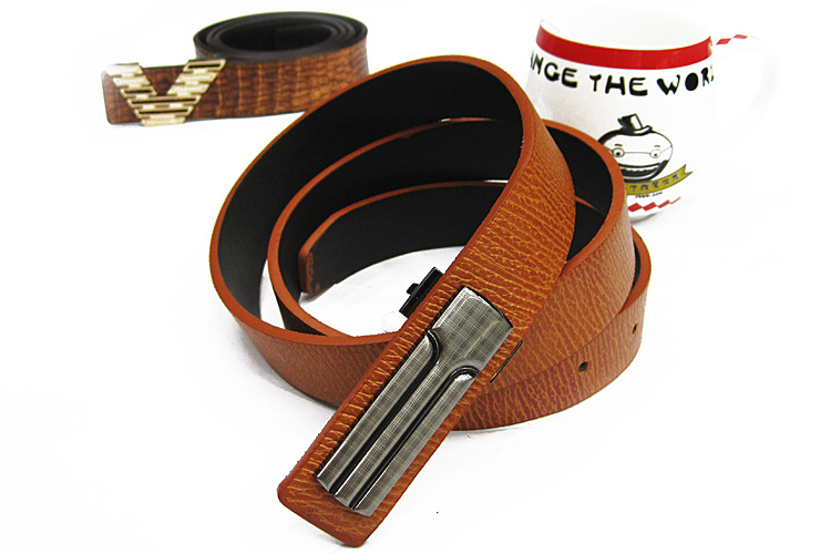 Korean Version Of The Trend Men And Women Pu Leather Belt Plate Buckle Men's Belt With Casual Fashion Magic Weapon details Picture