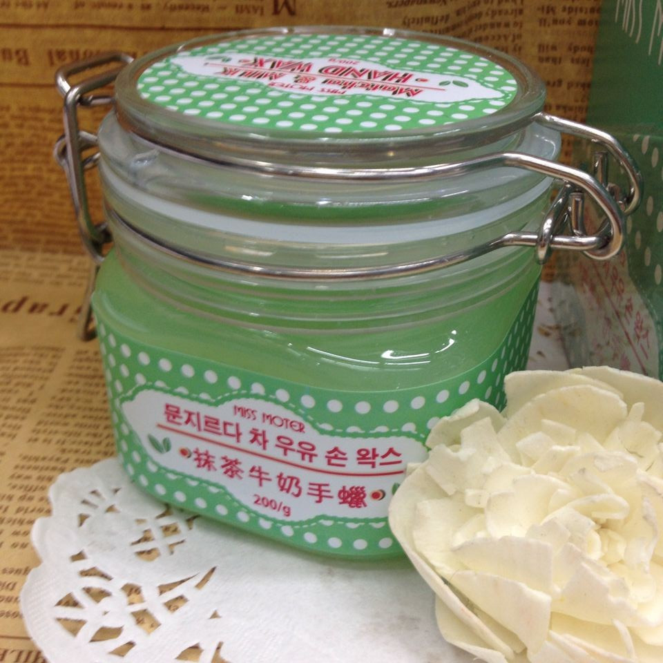 Haneena authentic Matcha milk hand wax Matcha hand wax white white white cream exfoliating hand mask