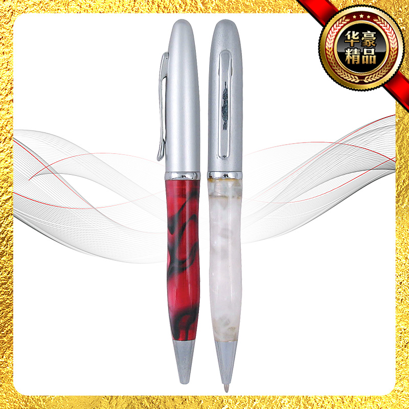 Hotel advertising pen Metal pen manufacturers can set LOGO notebook pen matching metal ballpoint pen thumbnail