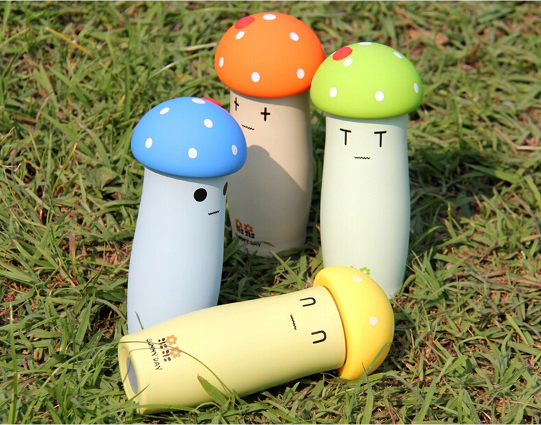 Mushroom head stainless steel thermos cup lady cute cartoon tummy cup creative portable milk tea cup thumbnail