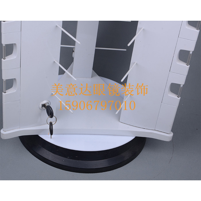 30付带锁铝合金可旋转眼镜展示架A3029产品图