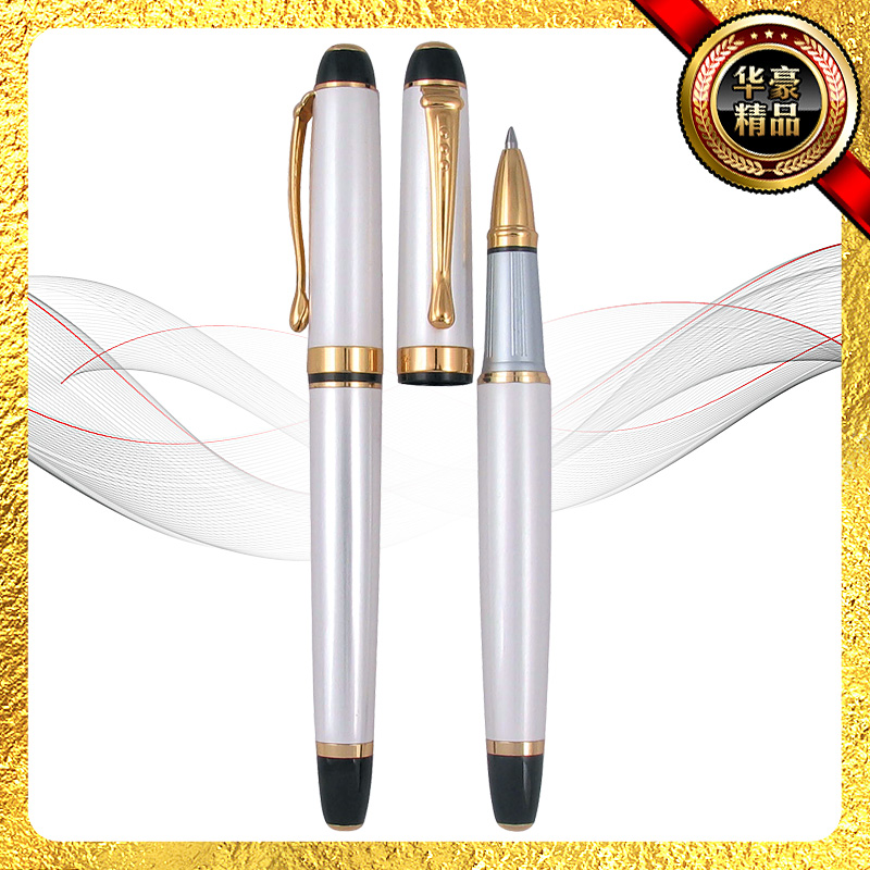 Metal all-steel signature pen, stainless steel all-steel signature pen, all-steel ballpoint pen, metal pen, ballpoint pen details Picture