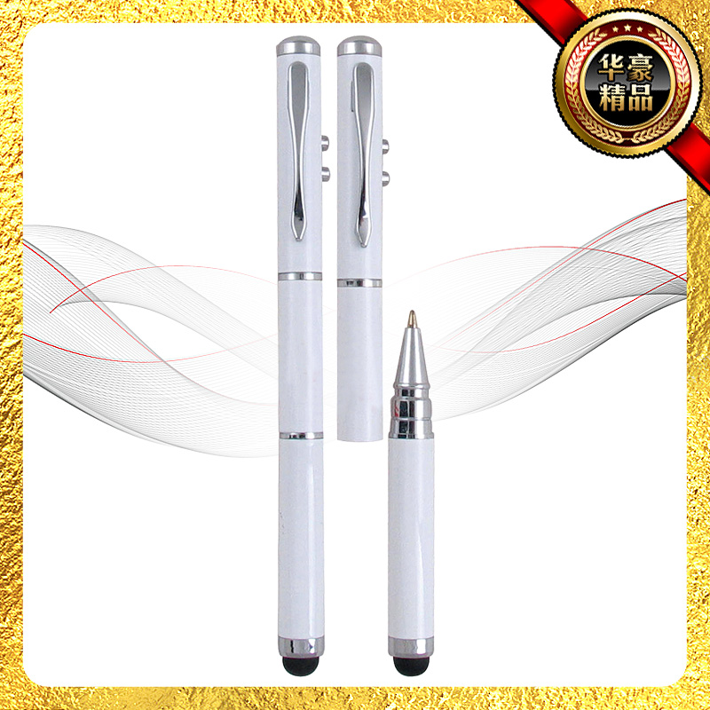 新款外贸激光 触屏圆珠笔 金属触屏笔 手机触控笔 疯狂促销产品图