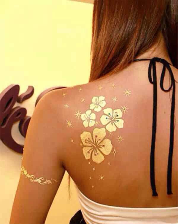Jiamei Paper Products Office Culture Learning Stationery Stickers Craft Stickers Creative Craft Stickers SD66 Gilded Tattoo Stickers Fashionable Tattoos Disposable Tattoos Specification image