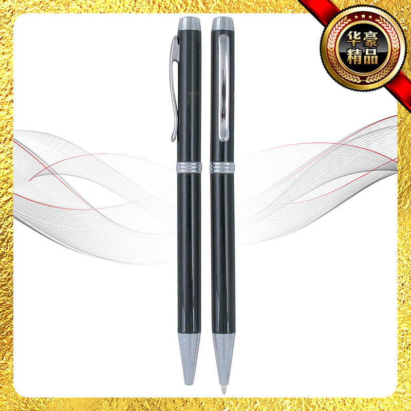 The manufacturer supplies rotary metal ballpoint pens, ballpoint pens, high-end ballpoint pens, custom exhibition metal pens Specification image