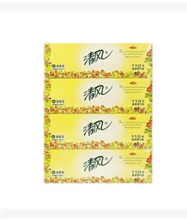 Qingfeng B343 pull-out Facial Tissues 110 pull-out box Facial Tissues, Light Fragrance Type