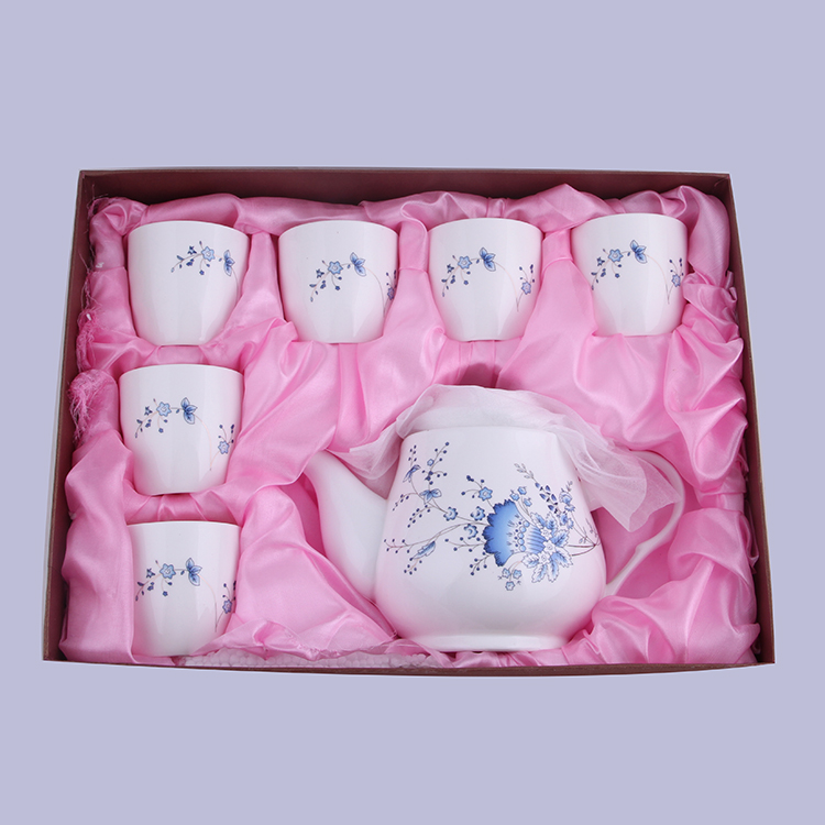 7 head tea set tea set tea set wedding gift set beautiful star teapot manufacturers wholesale thumbnail