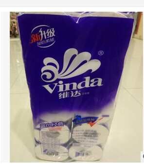 Factory direct sales Vinda toilet paper, tissue paper, and tissues are exclusively available in supermarkets and can be used as welfare gifts details Picture