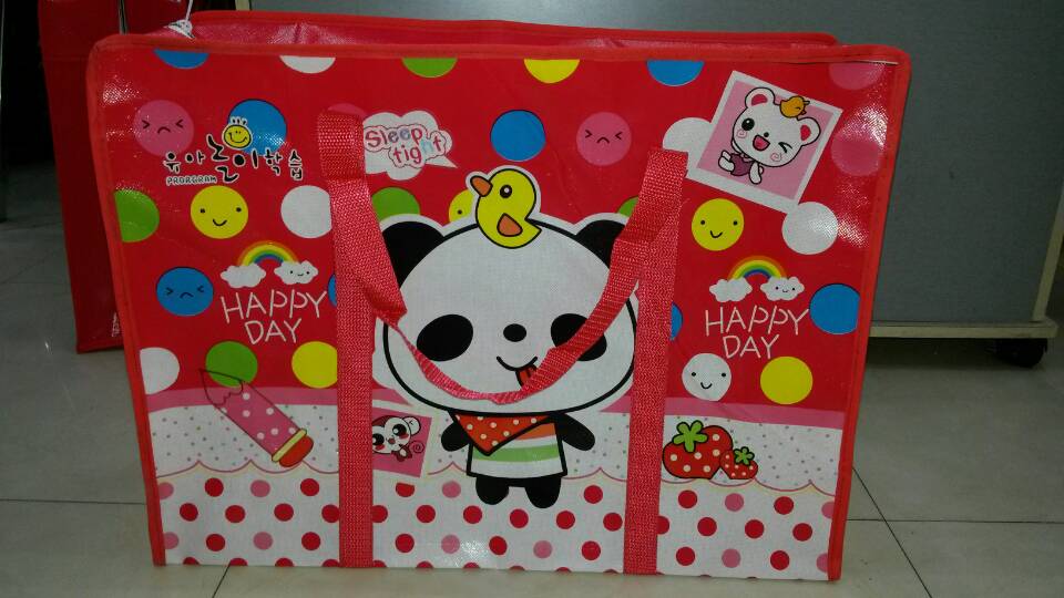 Cartoon non-woven shopping bags, moving bags, thumbnail