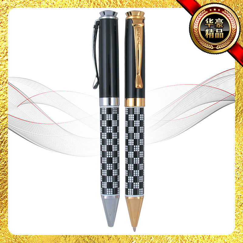 Metal ballpoint pen, metal gift pen, rotating metal ballpoint pen, pressing ballpoint pen, advertising gift pen details Picture