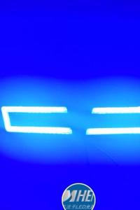 日行灯通用 超亮新款导光U型COB汽车改装大功率LED日间行