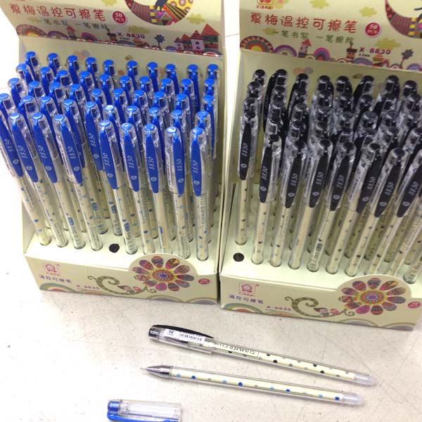 Xiamei temperature control erasable pen X-8830 erasable neutral pen High temperature pen High temperature disappear pen