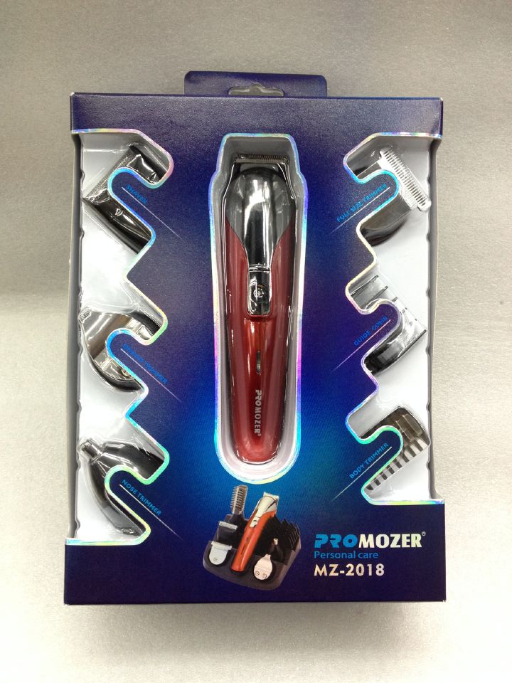 PROMOZER静音钛合金理发器理发剪成人儿童电推剪多件套