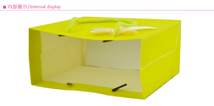 High-Grade Solid Color Gift Bag Korean Version Handbag Creative Paper Bag Fruit Green Mask Cosmetic Bag Application Scenario