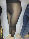 Ladies' black transparent capri pants are of good quality. Choose factory direct sales
