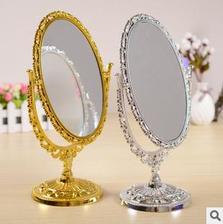 双面椭圆铜镜，梳妆镜，美容双面台式镜子 镜子批发