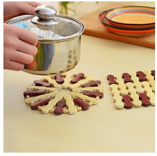 Bamboo Placemat Insulated Placemat Table Mat Square/Round Bowl Mat Coaster 0.07