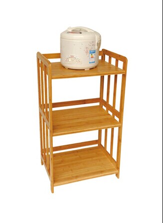 3层微波炉架 厨房用品 竹制品 架子一件起批