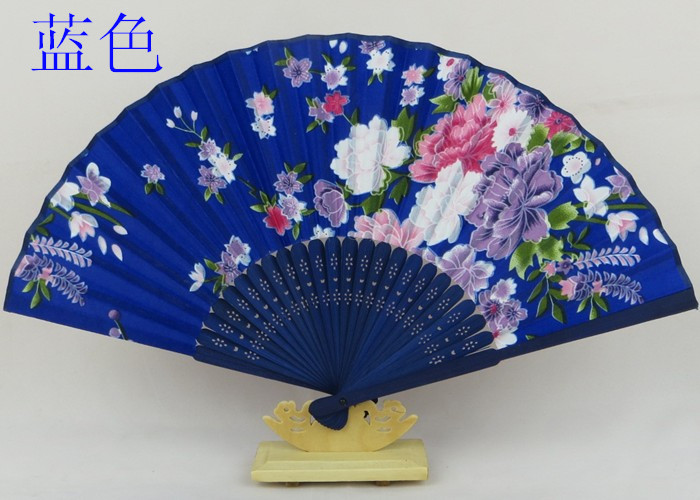 女扇二节丝绸扇子古风女式折扇 中国风女式礼品古典小绢扇产品图