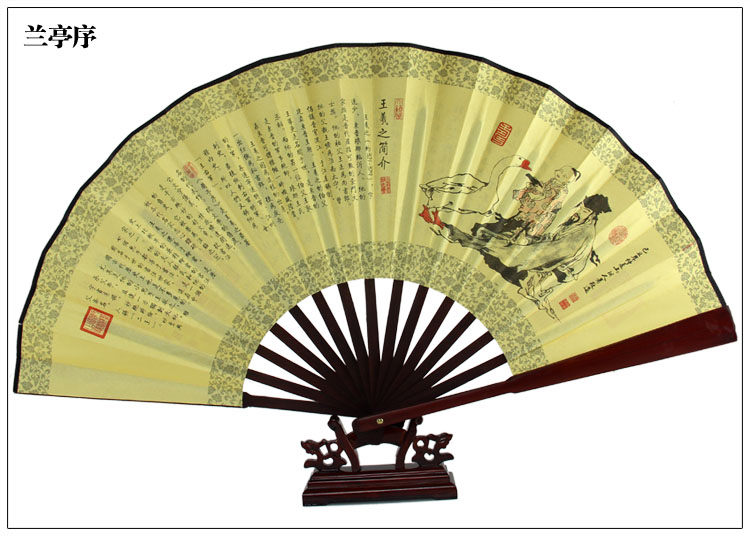 10寸大号绢扇清明上河图丝绸扇子批发销售产品图