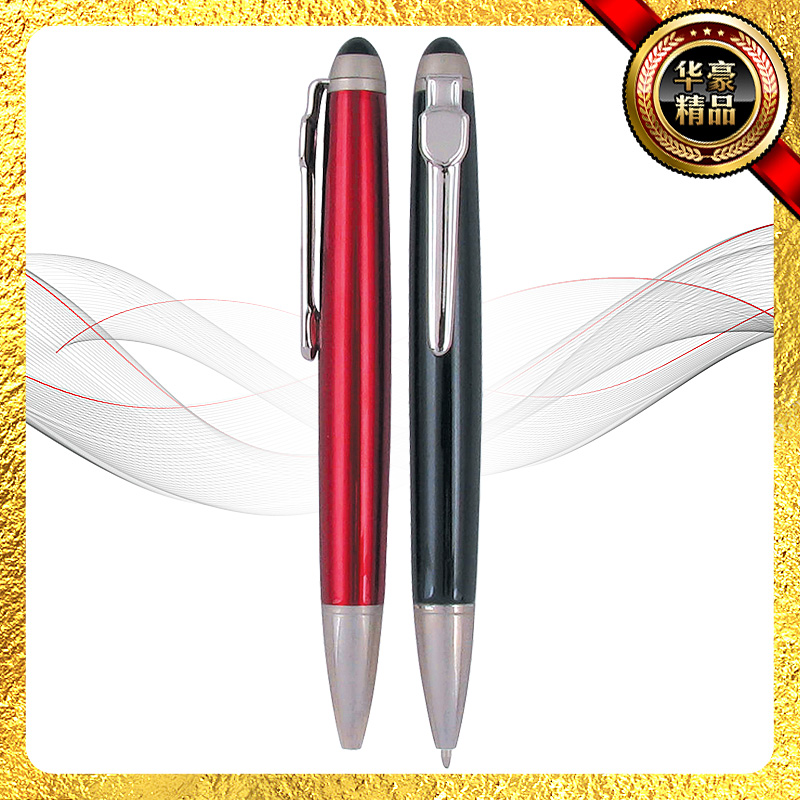 Huahao Pen Factory specializes in manufacturing printable metal ballpoint pens, ballpoint pens, pair pens, advertising gift sets and pens details Picture