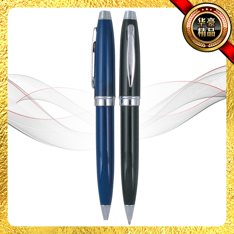Huahao Pen Factory specializes in manufacturing printable metal ballpoint pens, ballpoint pens, pair pens, advertising gift sets and pens Specification image