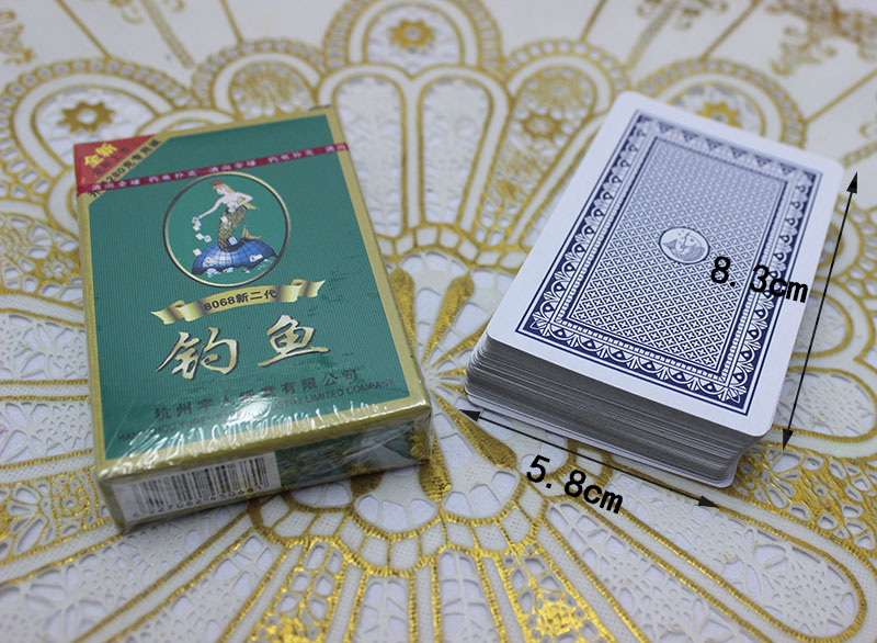 钓鱼封面扑克批发 特价扑克牌休闲娱乐 玩具桌游棋牌室产品图