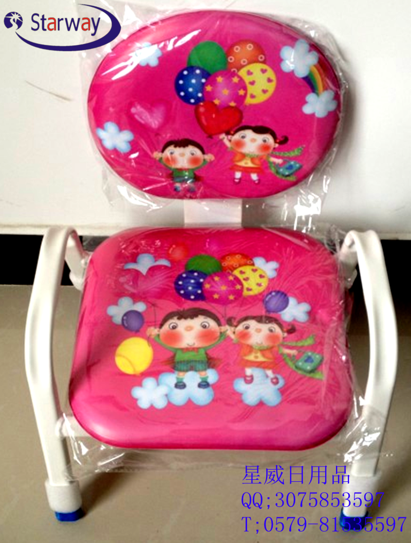 The children's chair is called the baby chair small chair backrest chair small iron chair stool thumbnail