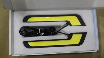 Automotive universal ultra-bright soft light bar 7-shaped daytime running light, high-power COB wick LED