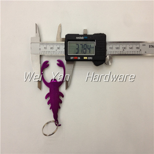 爆款铝合金蝎子形状开瓶器 小挂件 广告促销礼品细节图