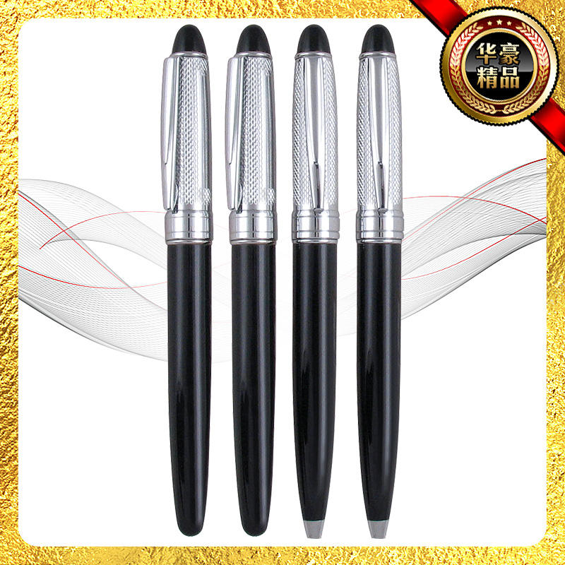 Foreign trade metal pens, export gift pens, metal ballpoint pens, press ballpoint pens, factory direct sales Specification image