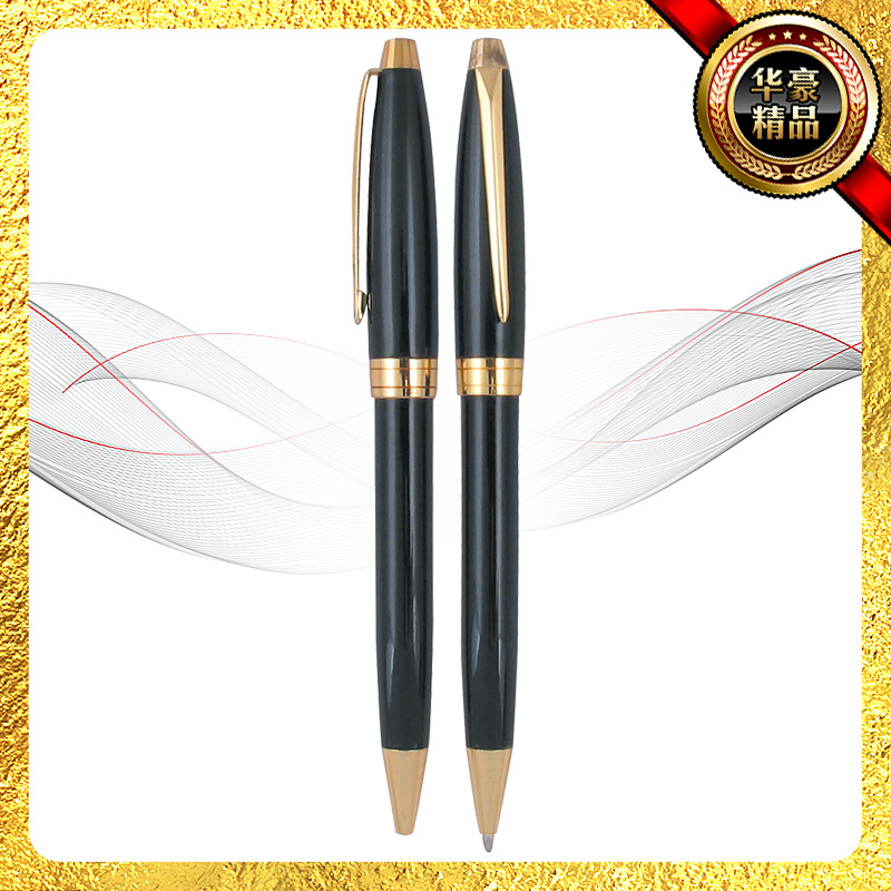 Huahao Special Supply metal ballpoint pens, metal gift pens, black oil-based pens, high-end advertising business pens Application Scenario