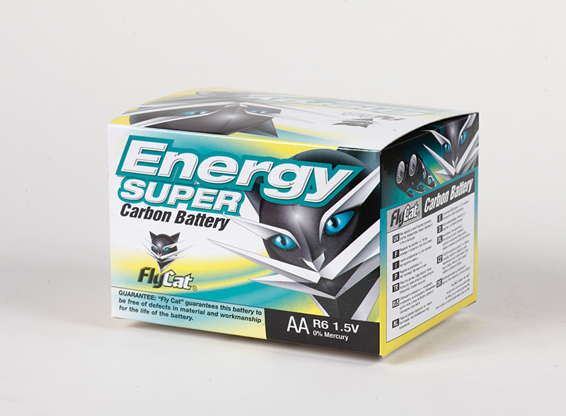 Four green Flycat No. 5 card-attached batteries details Picture