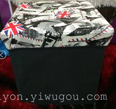 亮光时尚收纳长方凳产品图