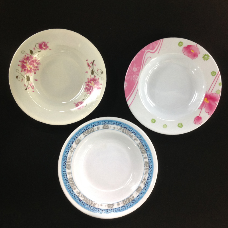 密胺深盘 密胺餐具 7寸深盘 仿瓷餐具