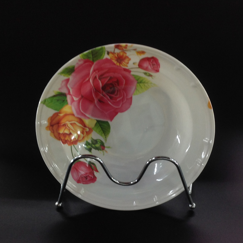 密胺深盘 密胺餐具 8.5寸深盘 仿瓷餐具