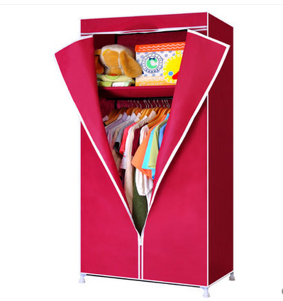 外贸布衣柜，简易衣柜，单人柜 ，无纺布细节图