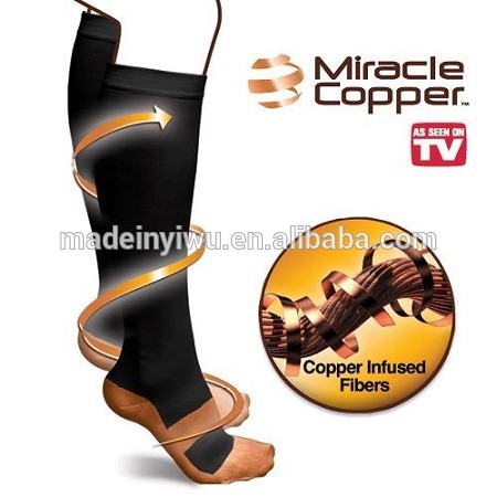 Anti-varicose vein stockings nylon compression stockings Miracle copper details Picture