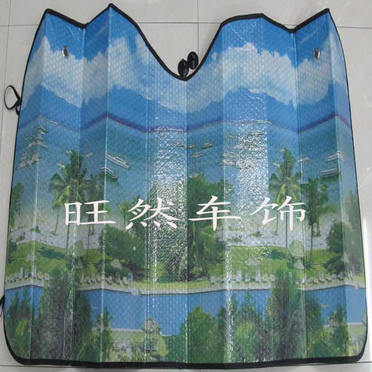 专业生产汽车遮阳用品 彩色汽车遮阳挡 多色多款图案