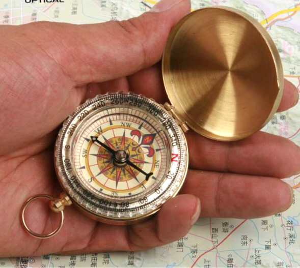 High precision compass needle clamped copper compass G50