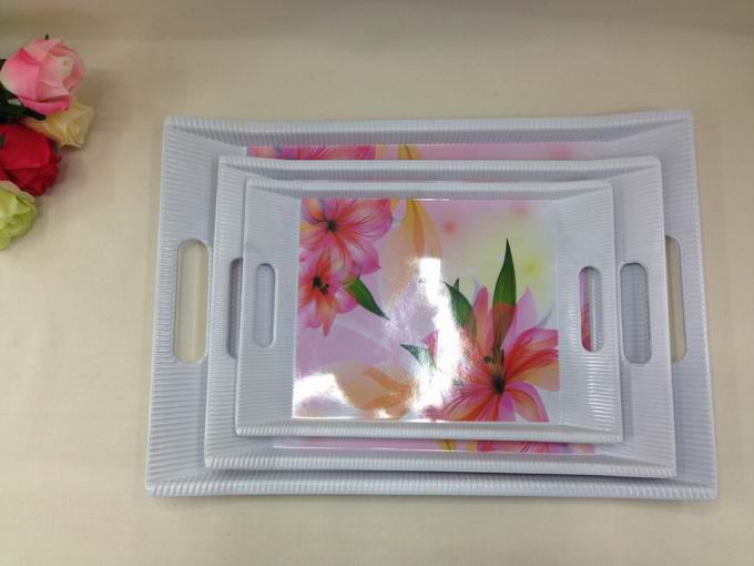 dhdh Melamine plate, tray, resin tray, Melamine plate