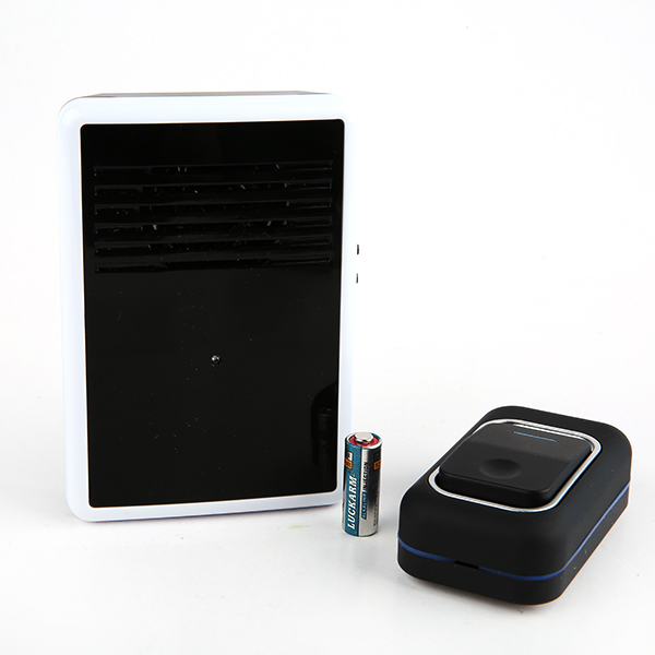Battery-powered wireless doorbell, export quality, 38 ringtones, 3 volume adjustments, waterproof switch, one-to-one digital doorbell. Specification image
