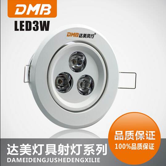 DMB达美风行 达美LED射灯3*1W天花射灯