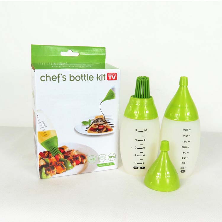 热销新产品，超级便利烧烤硅胶油刷，烧烤用具，野炊烧烤油刷产品图