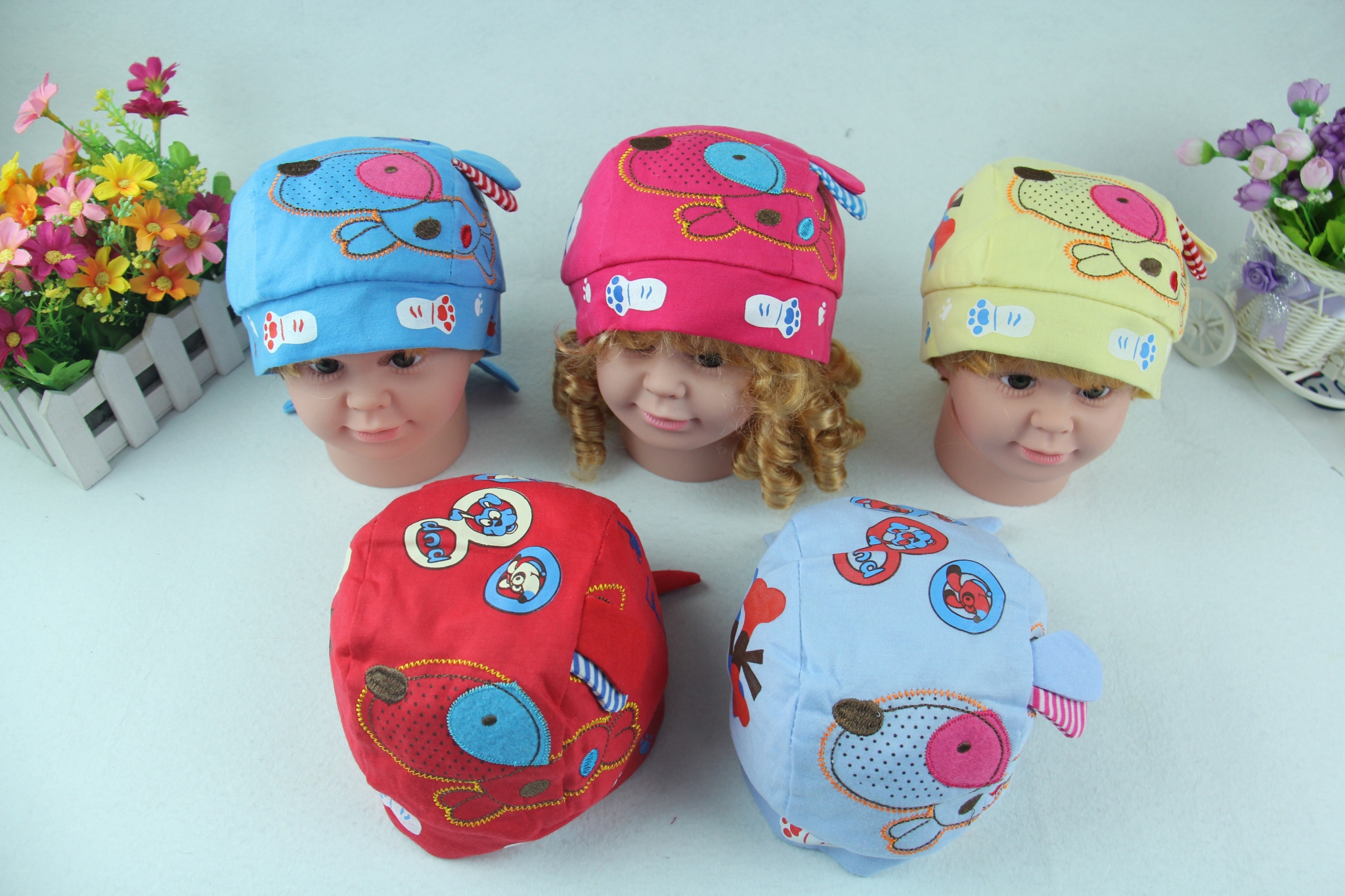 Children cute pirate hat bone dog cotton pirate hat thumbnail